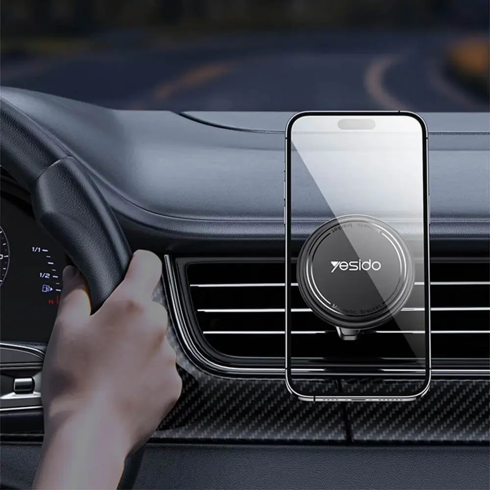Support smartphone magnétique pour voiture Yesido C252 Noir - Vue 4