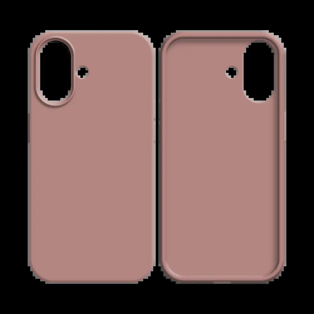 Coque silicone iPhone 16 - Rose - Vue 2
