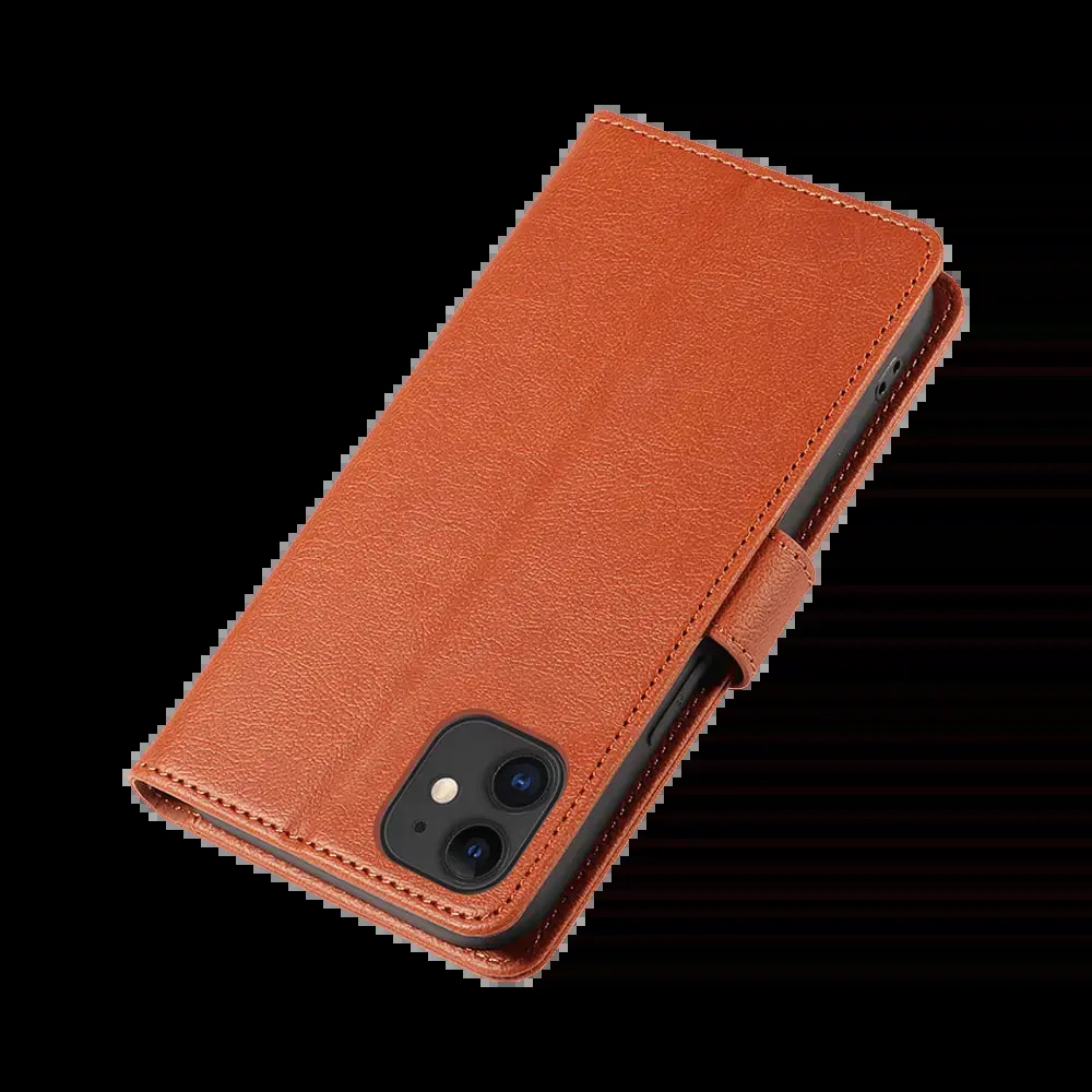 Housse folio anti-RFID iPhone 11 – PROTECT IP011 Marron  - Vue 6