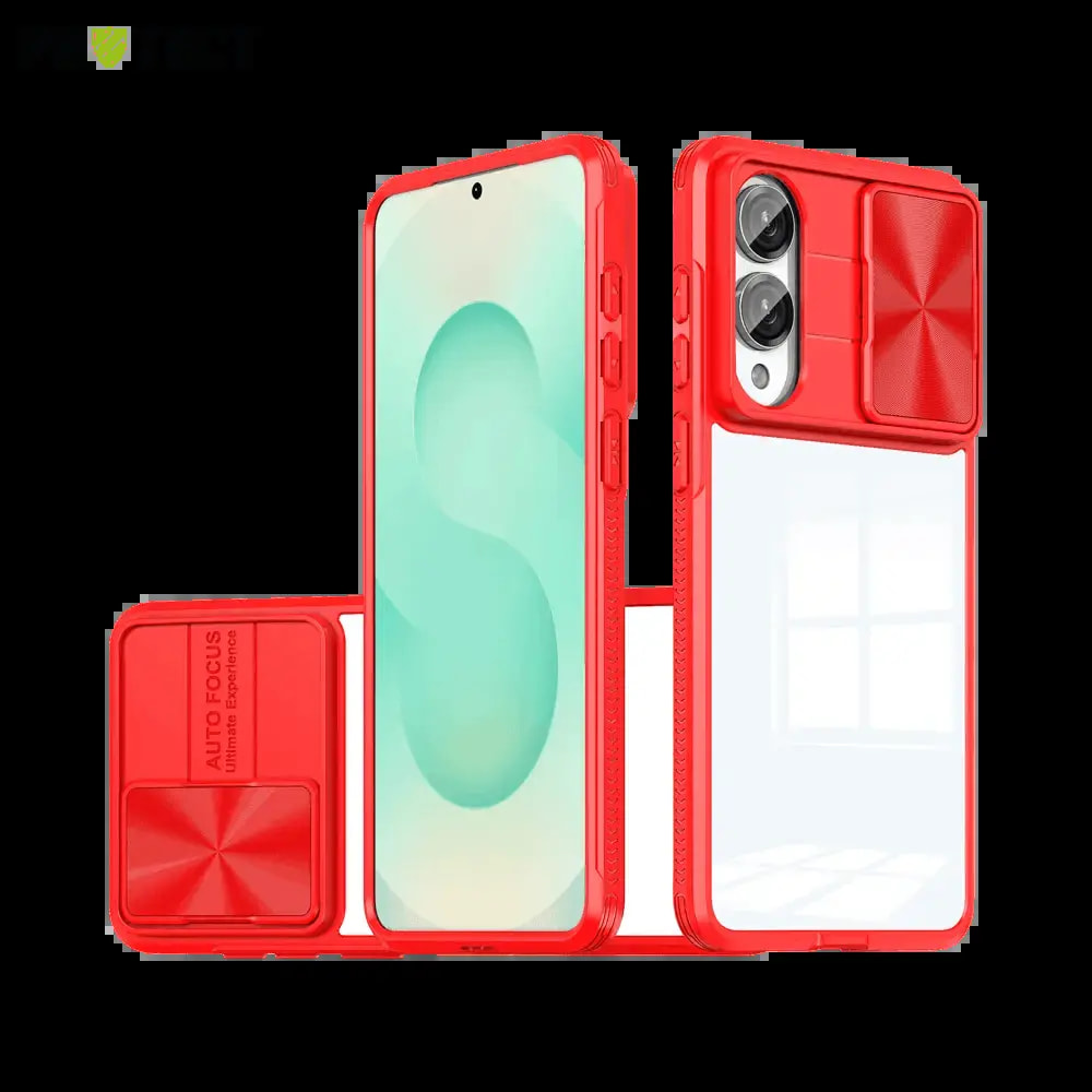 Coque avec cache caméra Samsung Galaxy S25 Edge - PROTECT IE027 Rouge 