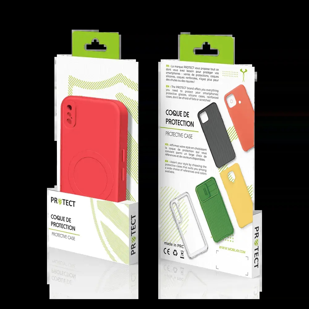Coque de Protection PROTECT IZ001 pour Apple iPhone XS Max MagSafe Rouge - Vue 3