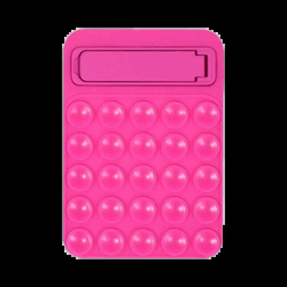 Support smartphone à ventouses silicone avec béquille intégrée - Rose