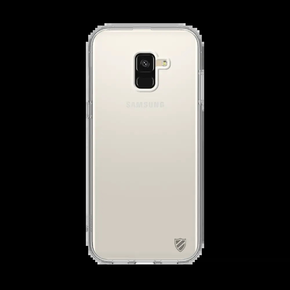 Coque Silicone PROTECT pour Samsung Galaxy A8+ 2018 Transparent - Vue 2