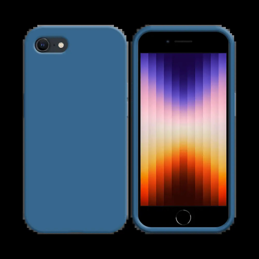 Coque silicone iPhone 7 / 8 / SE - Bleu Marine