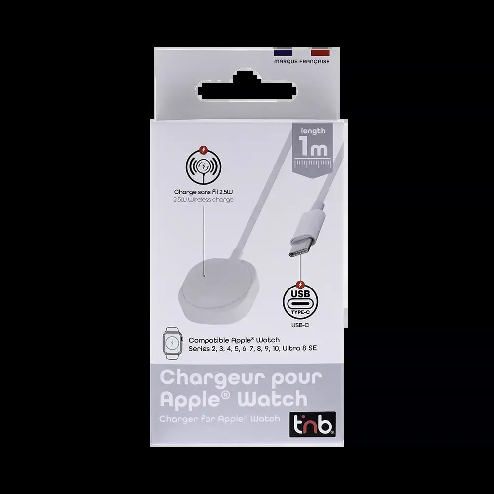 Chargeur Montre Connectée T'nb pour Apple Watch Blanc - Vue 3