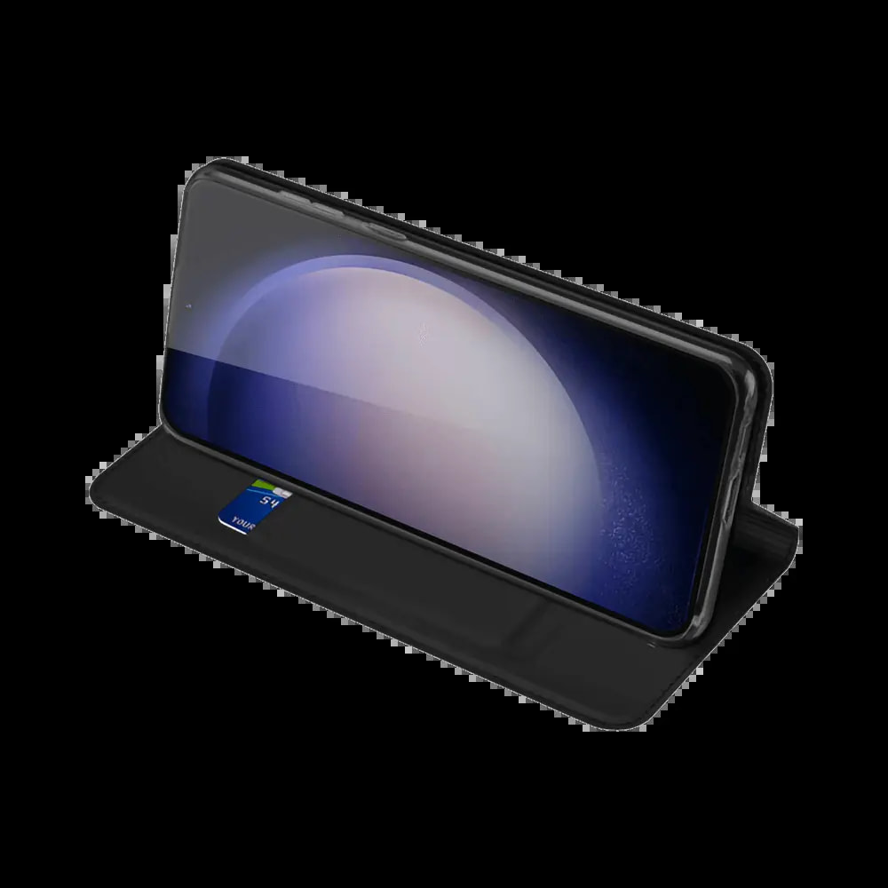 Housse folio Samsung Galaxy S23 5G porte-carte - Dux Ducis Skin Pro Noir - Vue 3
