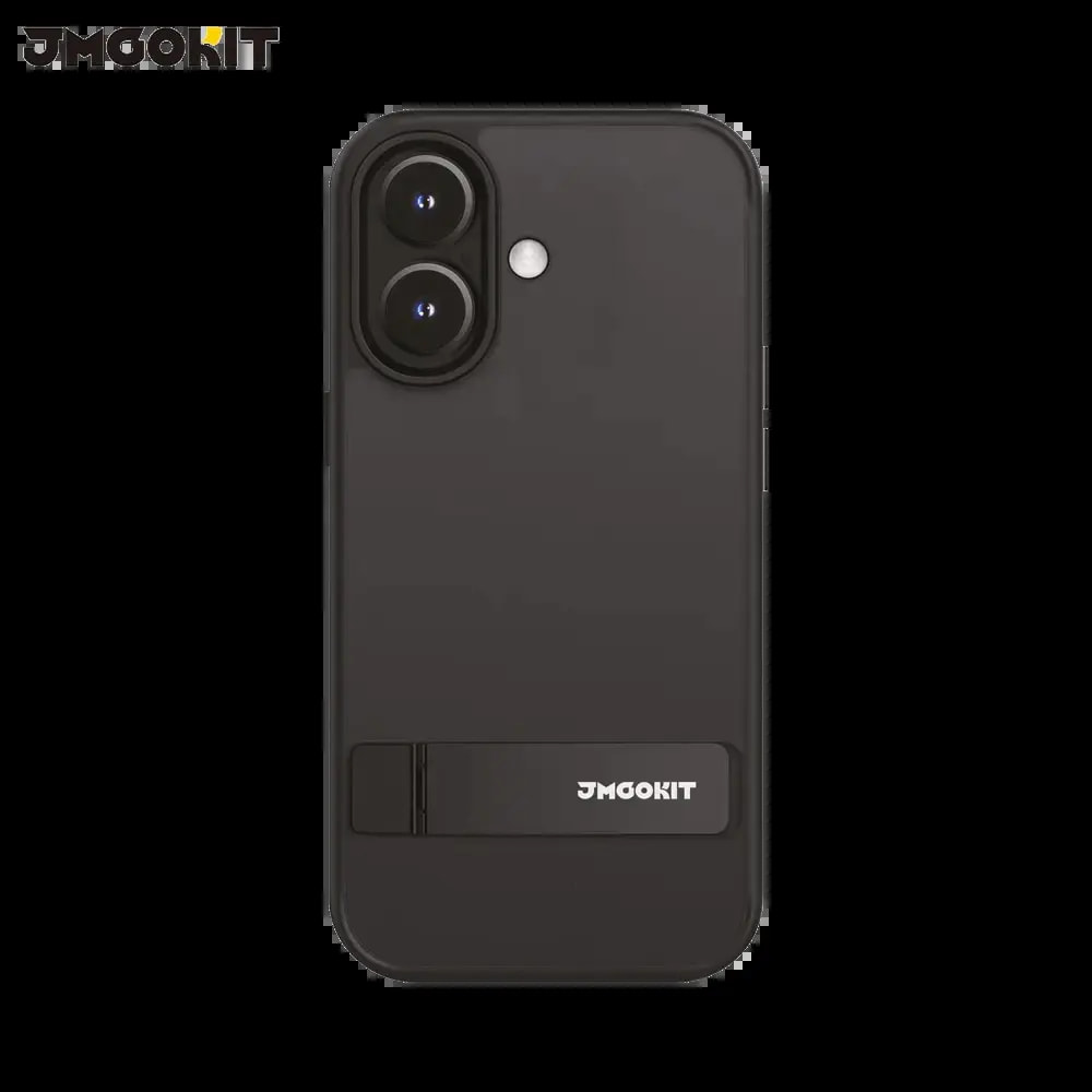 Coque de Protection Metal Bracket JMGOKIT pour Apple iPhone 16 Plus Noir
