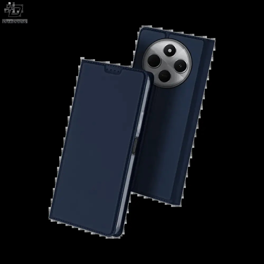 Housse folio Xiaomi Redmi 14C porte-carte - Dux Ducis Skin Pro Bleu