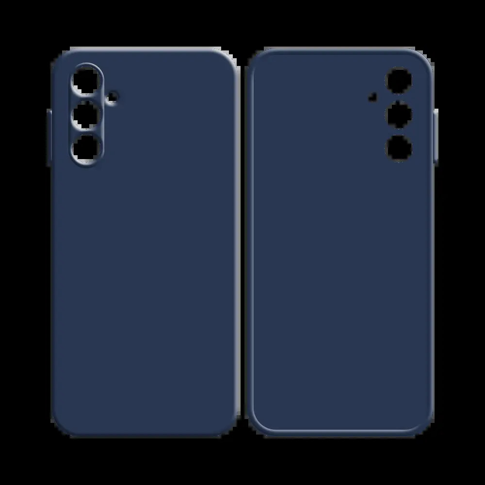 Coque silicone Samsung Galaxy A14 - Bleu Marine - Vue 2