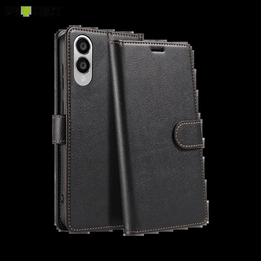Housse folio anti-RFID Samsung Galaxy S25 Edge – PROTECT IP011 Noir