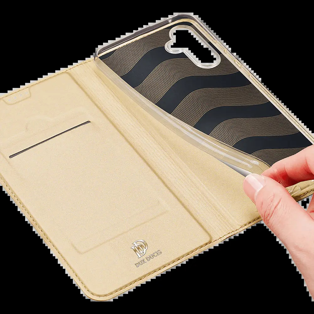 Housse folio Samsung Galaxy A54 5G porte-carte - Dux Ducis Skin Pro Noir - Vue 4