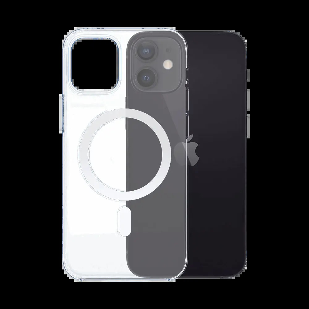Coque MagSafe silicone transparente iPhone 12 mini