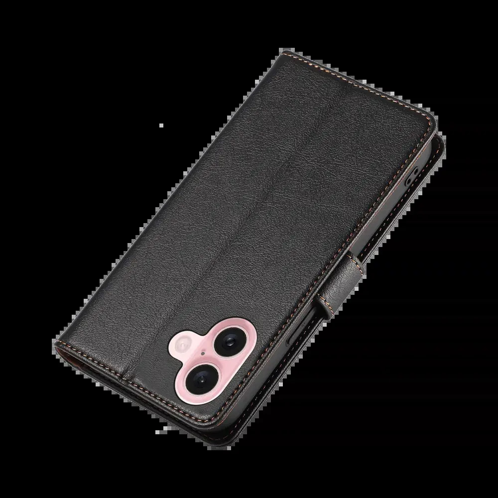 Housse folio anti-RFID iPhone 16 – PROTECT IP011 Noir - Vue 6