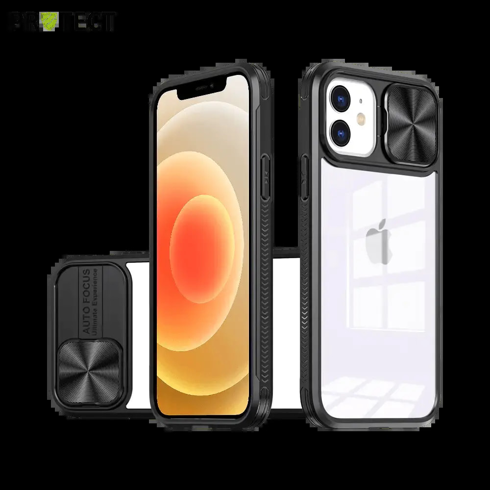 Coque avec cache caméra iPhone 12 - PROTECT IE027 Noir