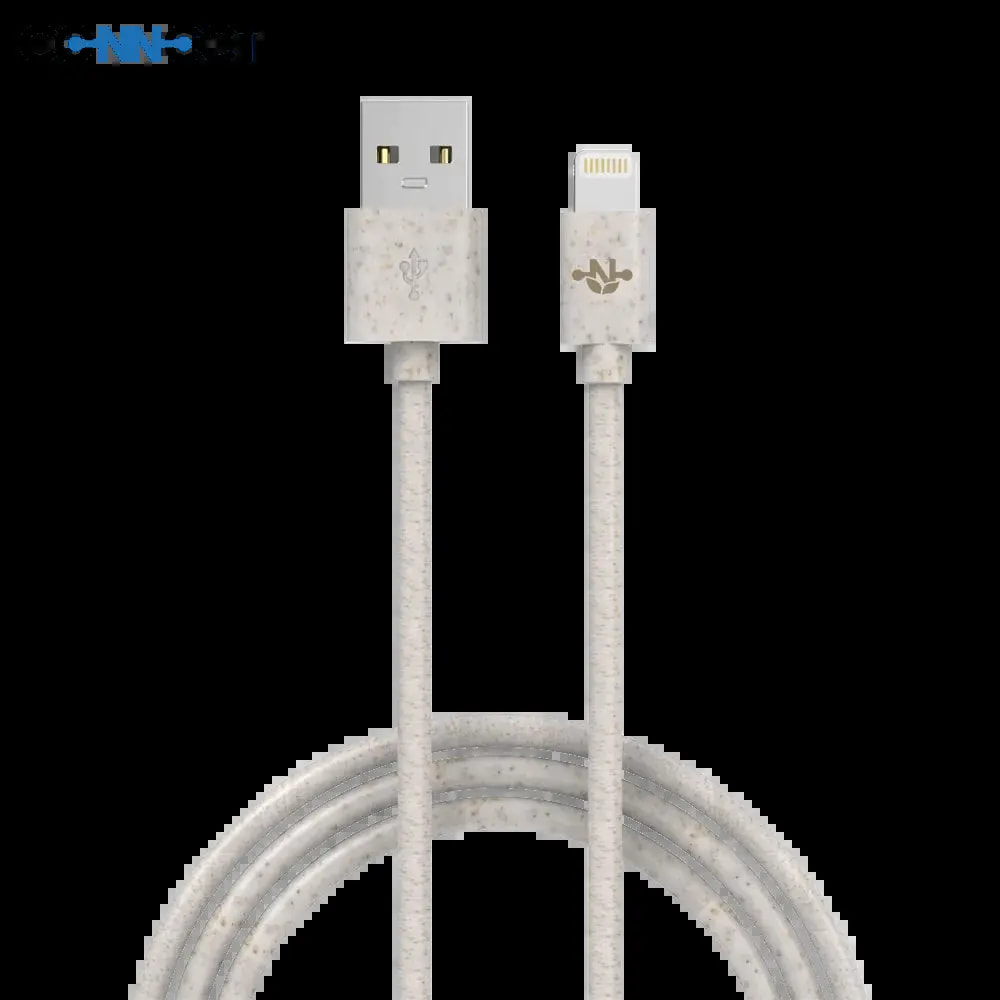 Câble USB vers Lightning 12W éco-friendly (1m) - CONNECT Beige