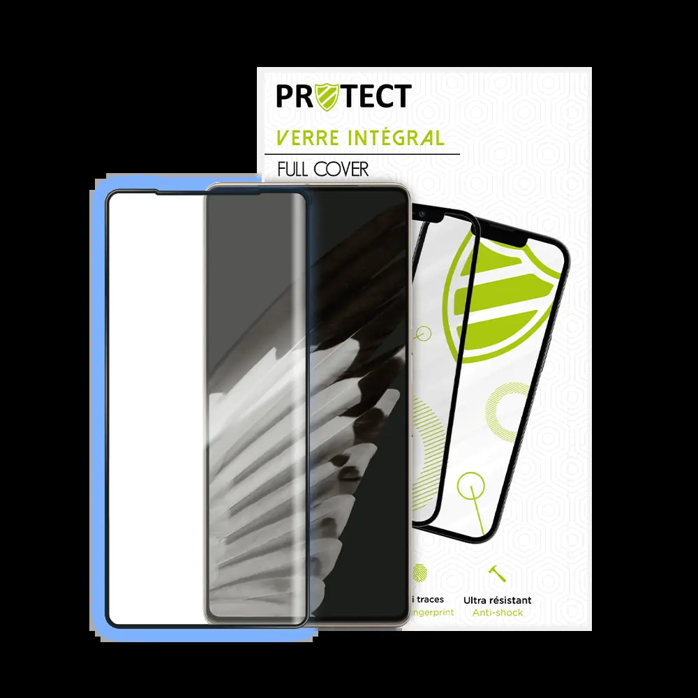 Verre trempé intégral Google Pixel 7 Pro protection écran 9H - PROTECT Noir - Vue 2