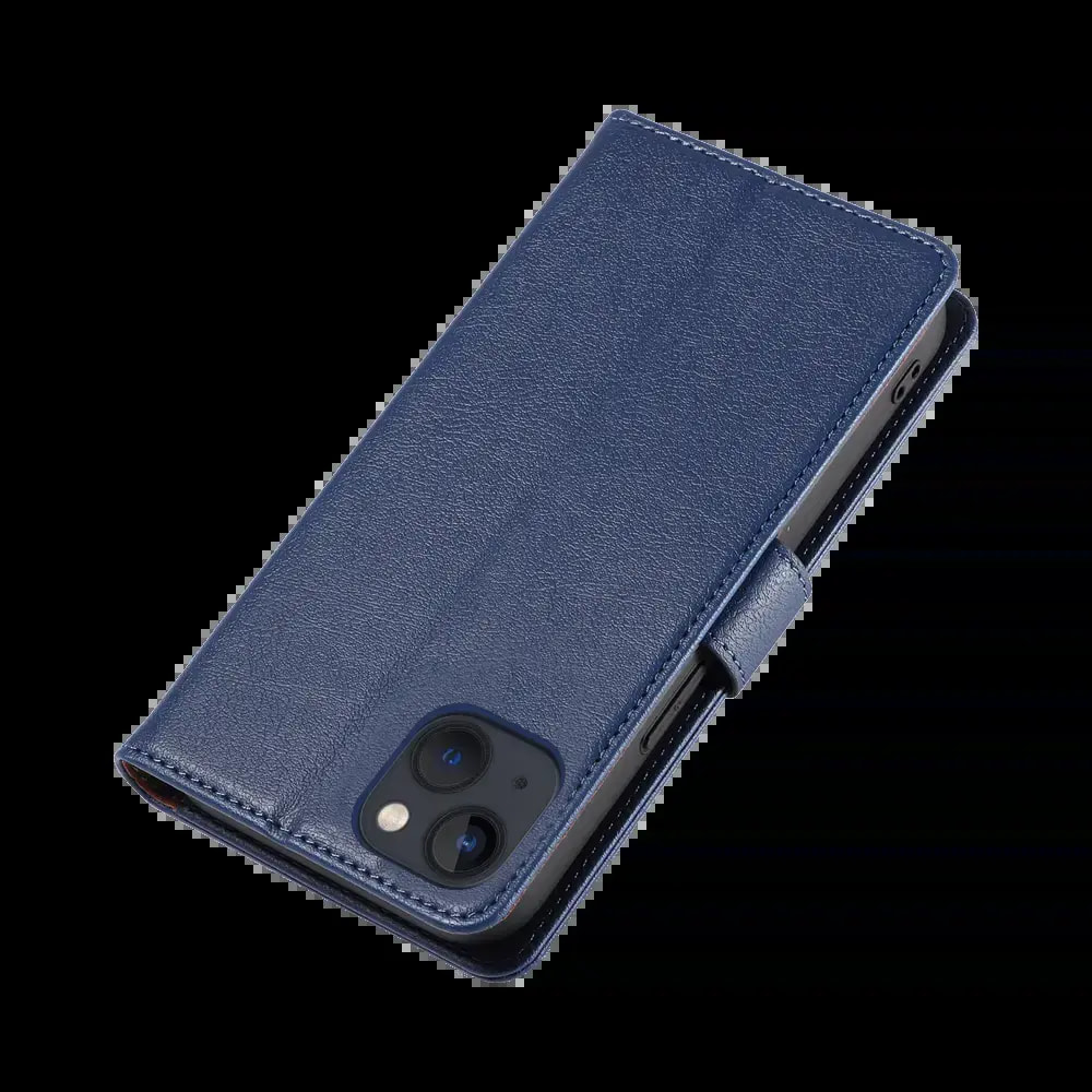 Housse folio anti-RFID iPhone 13 mini – PROTECT IP011 Bleu Marine - Vue 6