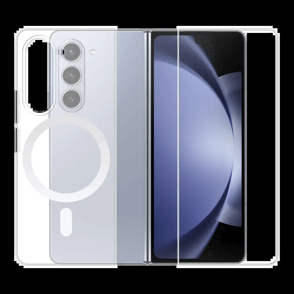 Coque MagSafe silicone transparente Samsung Galaxy Z Fold 5 5G