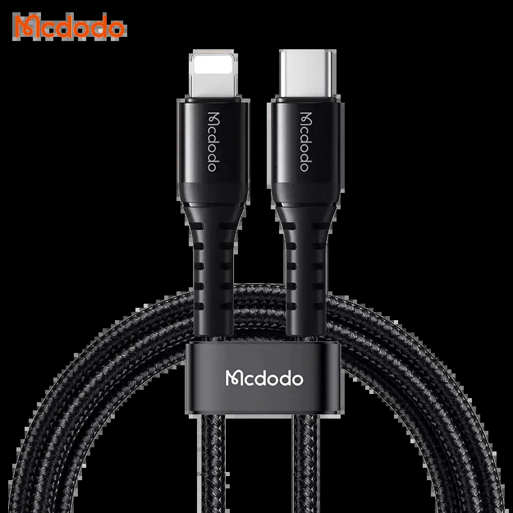 Câble Data USB-C vers Lightning Mcdodo 36W (1m) Noir