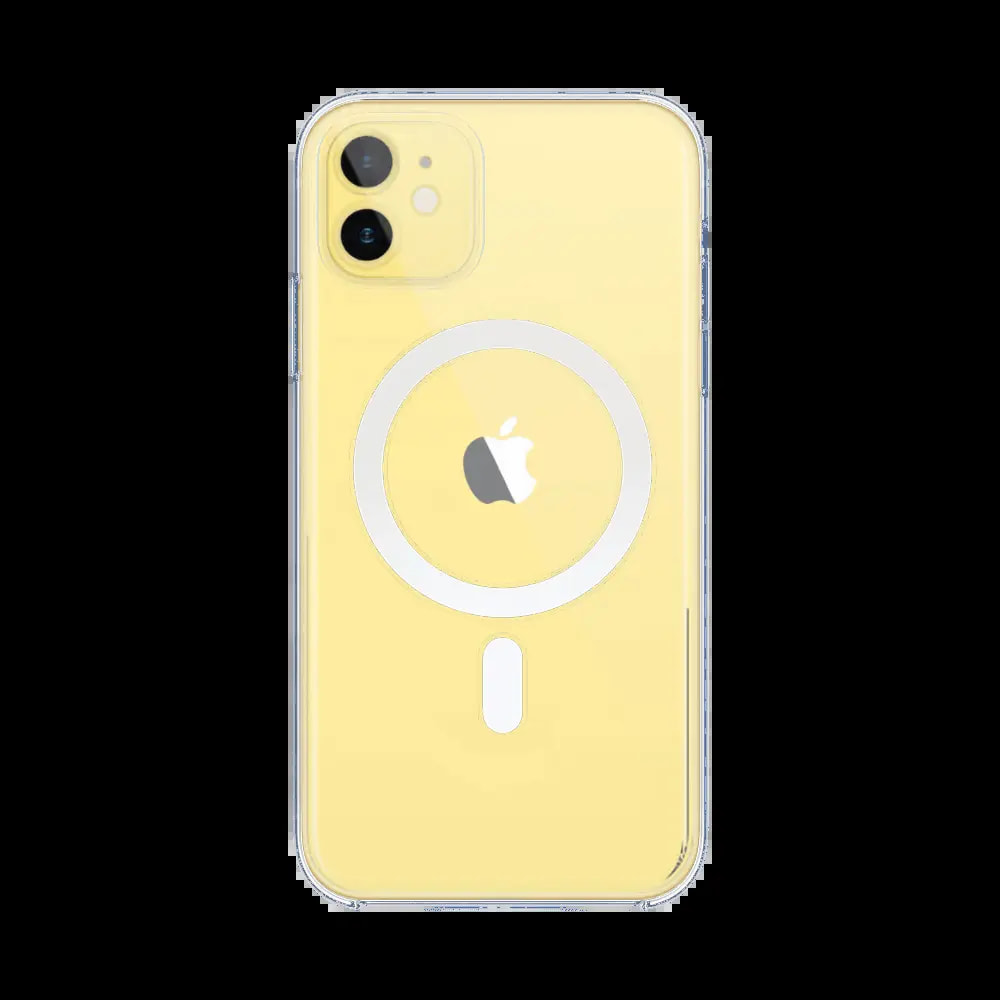 Coque MagSafe silicone transparente iPhone 11 - Vue 2