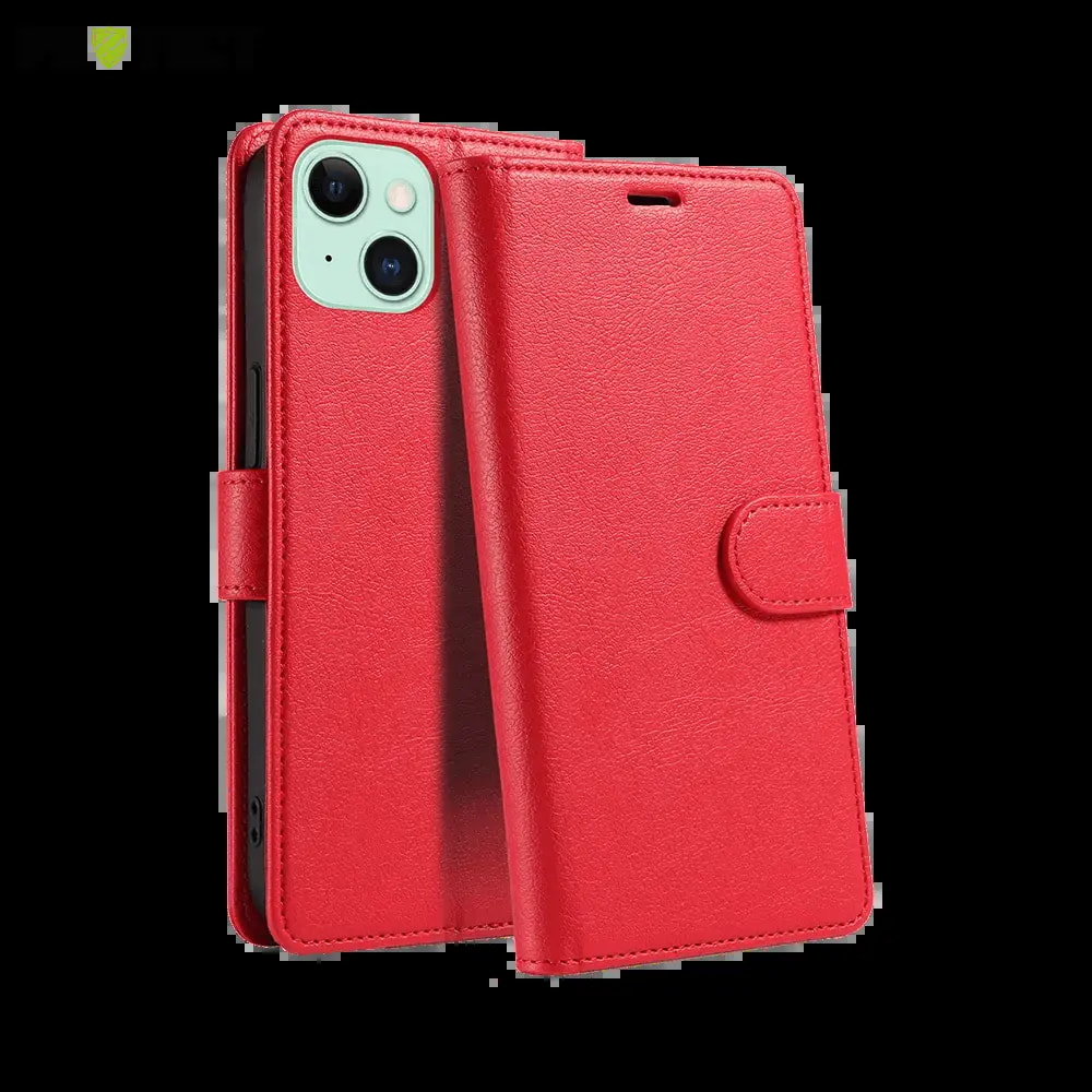 Housse folio anti-RFID iPhone 15 – PROTECT IP011 Rouge