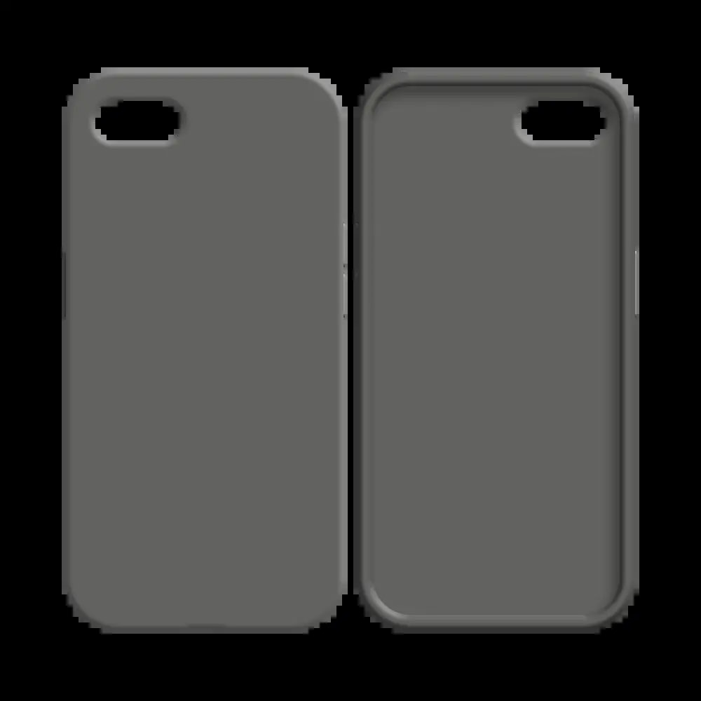 Coque silicone iPhone 7 / 8 / SE - Gris Foncé - Vue 2
