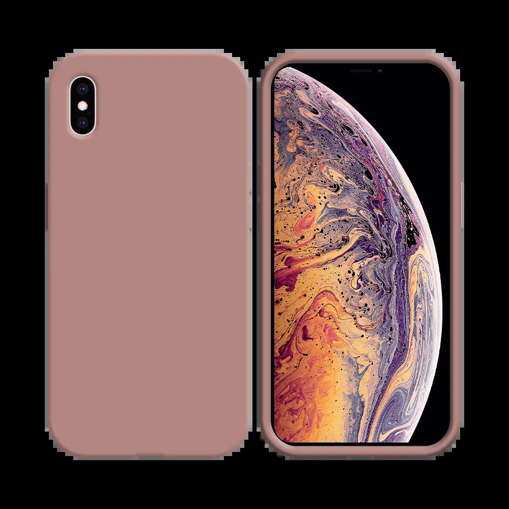 Coque silicone iPhone XS Max - Rose