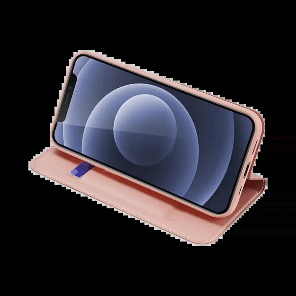 Housse folio iPhone 12 / 12 Pro porte-carte – Dux Ducis Skin Pro Noir - Vue 4