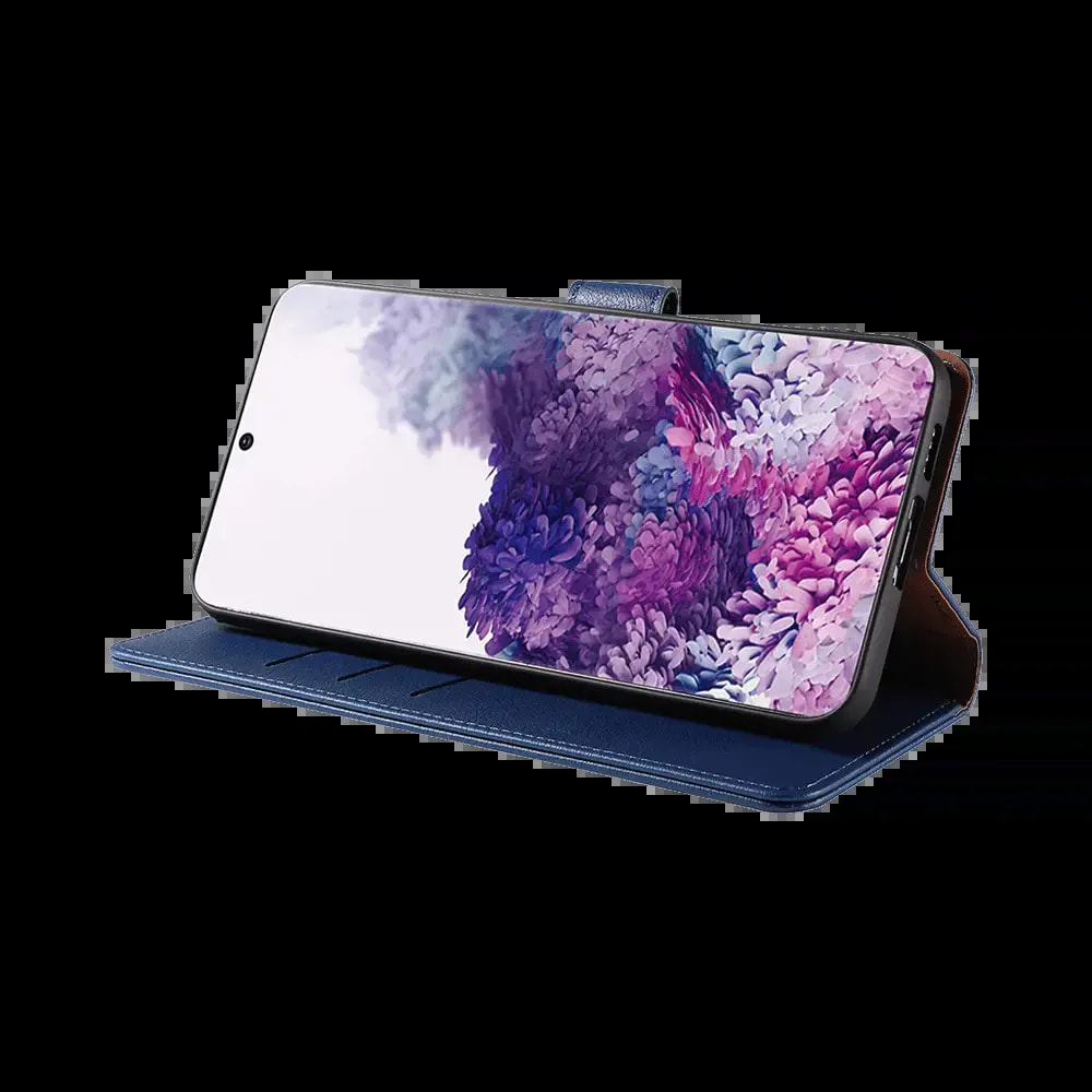 Housse folio anti-RFID Samsung Galaxy S20 – PROTECT IP011 Bleu Marine - Vue 5