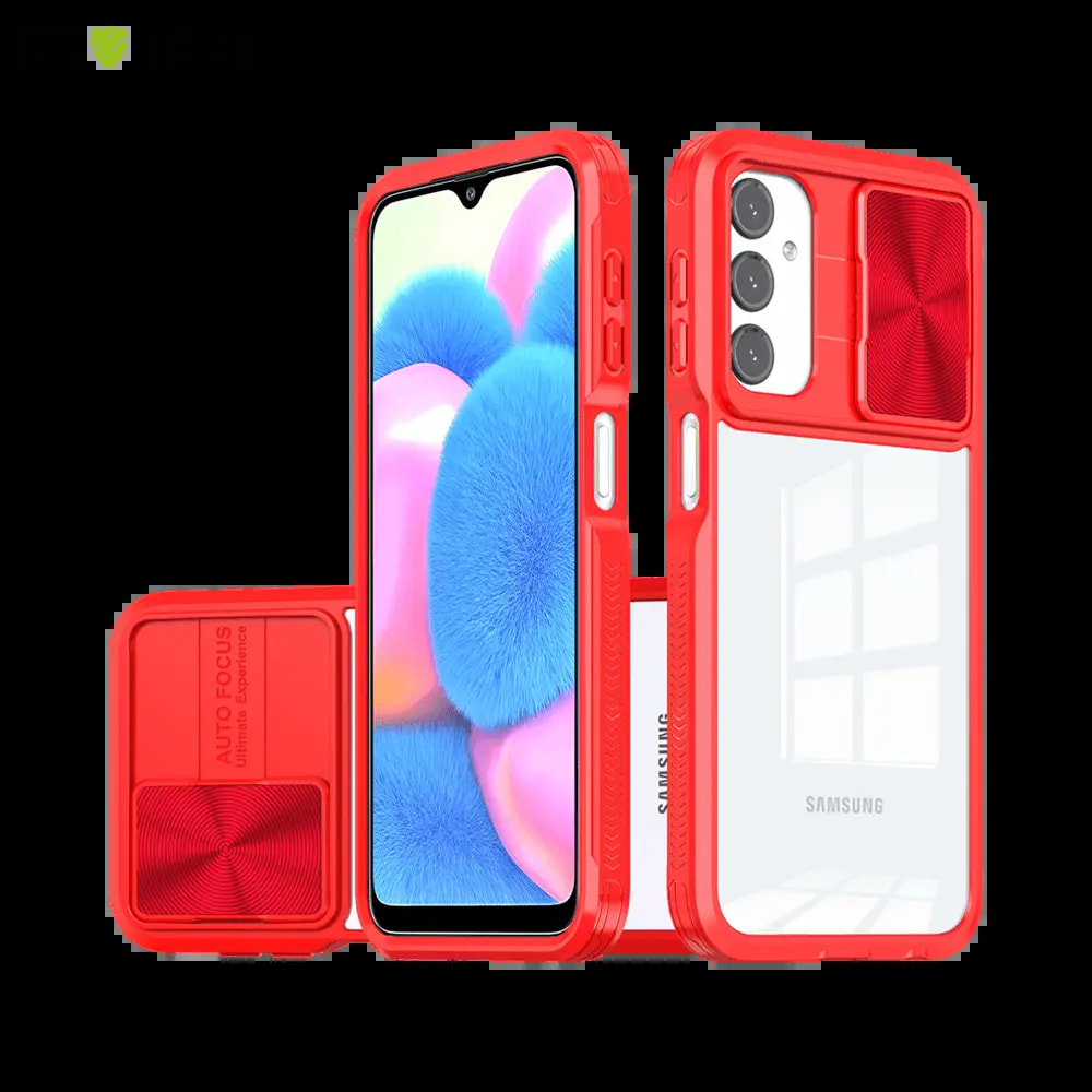 Coque Samsung Galaxy  A24 4G avec cache caméra - PROTECT IE027 Rouge 