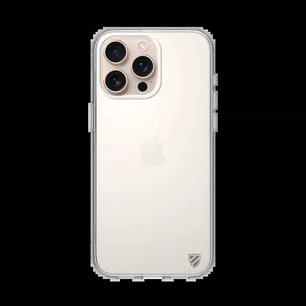 Coque silicone iPhone 16 Pro PROTECT - Transparent - Vue 2