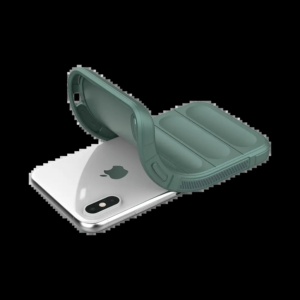 Coque de protection antichoc renforcée iPhone XS Max - PROTECT IX008 Vert Foncé - Vue 3
