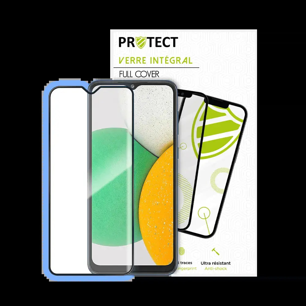 Verre trempé intégral Samsung Galaxy A03 Core protection écran 9H - PROTECT Noir - Vue 2