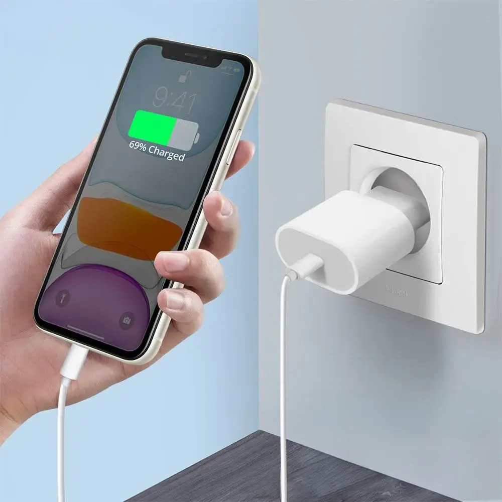 Chargeur secteur USB-C Apple original 20W - Blanc - Vue 3