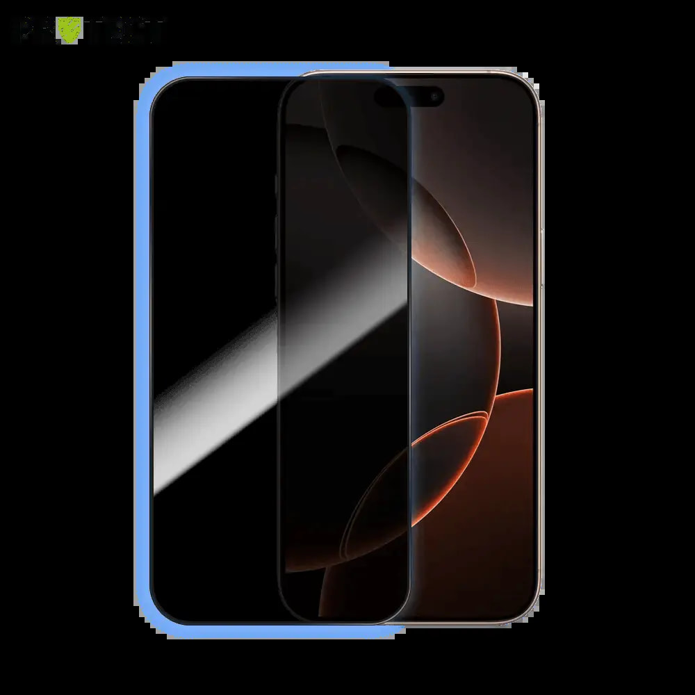 Verre trempé anti-espions iPhone 16 Pro Max protection écran 9H - PROTECT Transparent