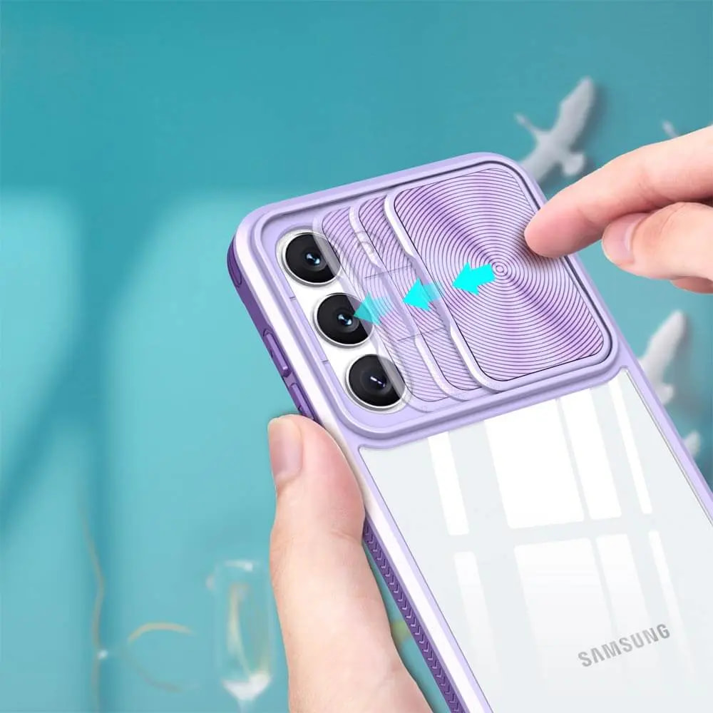 Coque Samsung Galaxy S23+ 5G avec cache caméra - PROTECT IE027 Violet  - Vue 3