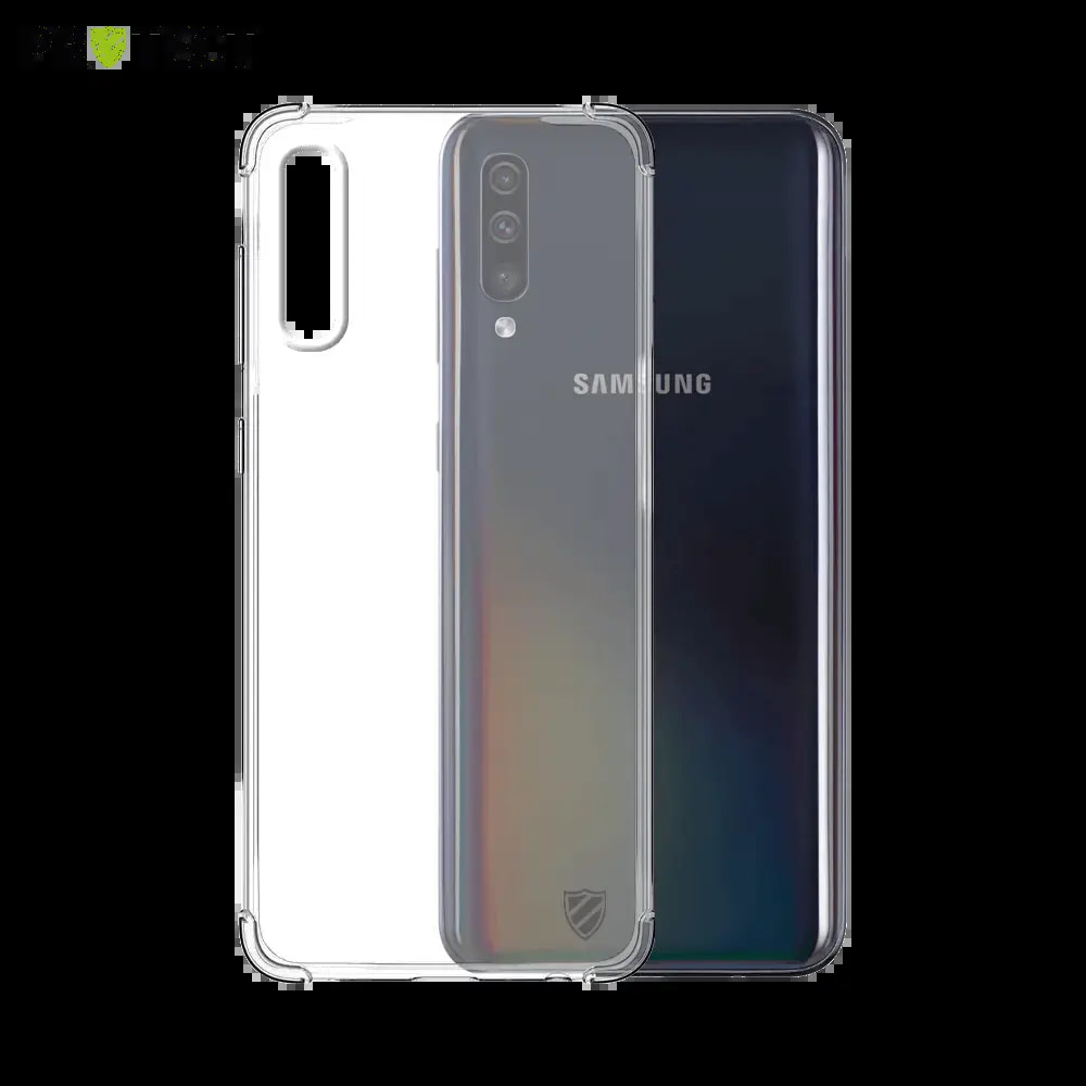 Coque antichoc renforcée transparente Samsung Galaxy A50 - silicone PROTECT