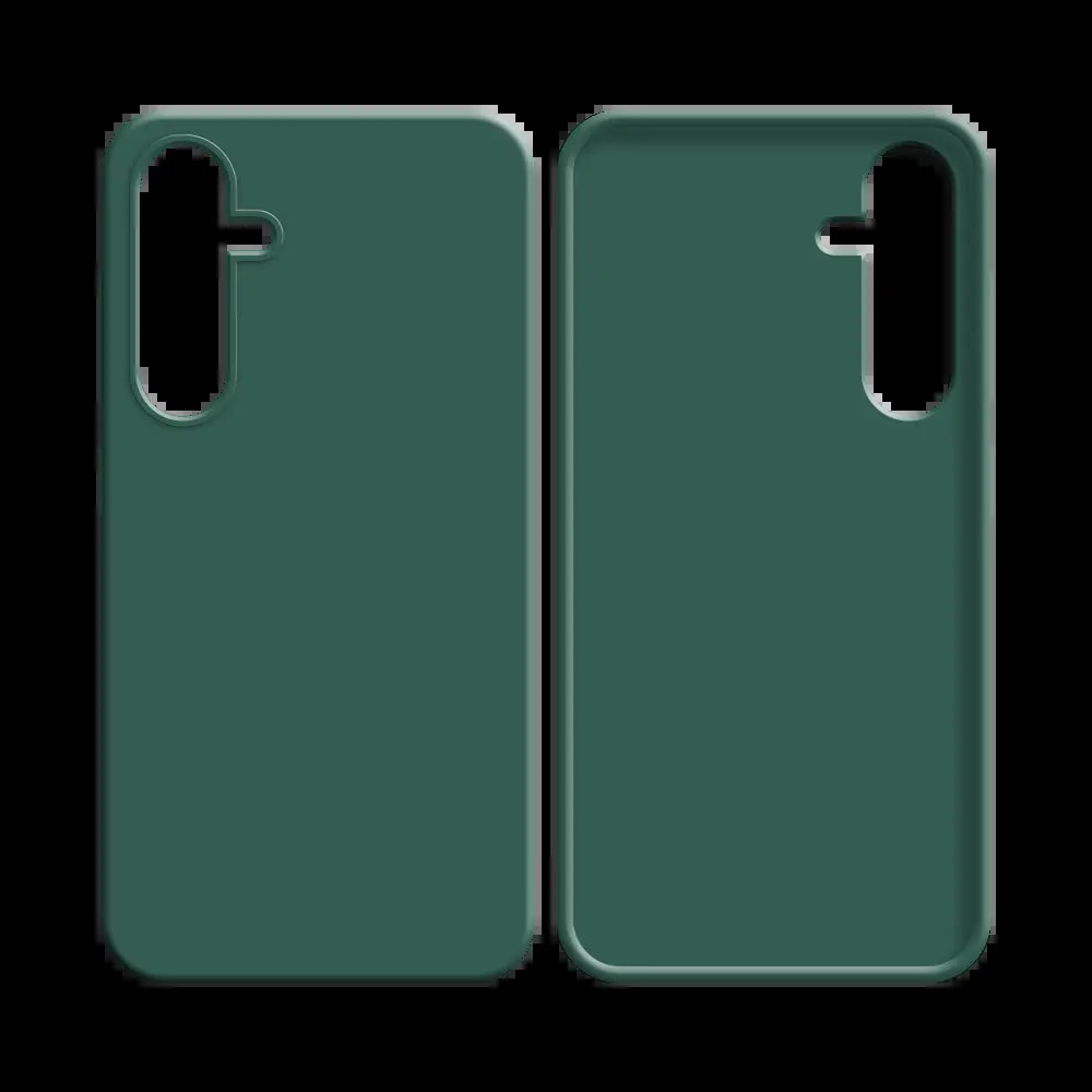 Coque silicone Samsung Galaxy S25+ - Vert Foncé - Vue 2