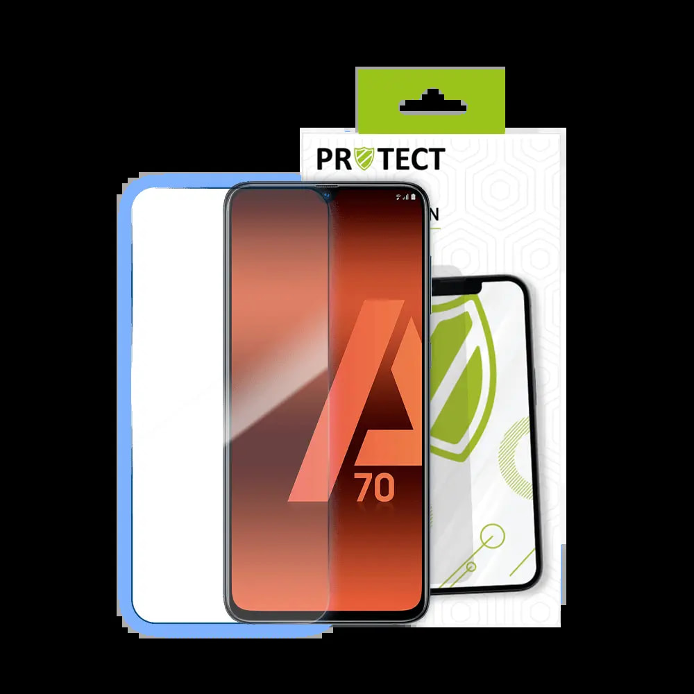 Verre trempé Samsung Galaxy A70 protection écran 9H - PROTECT Transparent - Vue 2