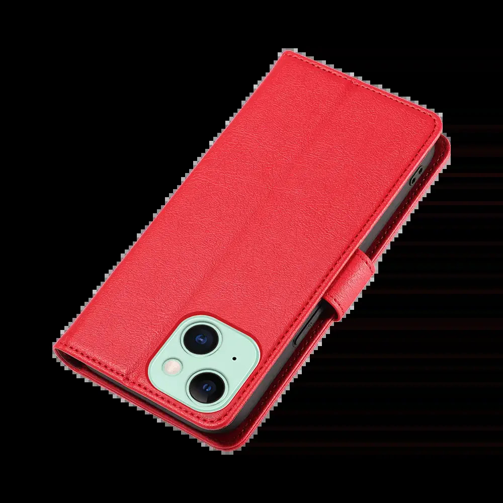 Housse folio anti-RFID iPhone 15 – PROTECT IP011 Rouge - Vue 6