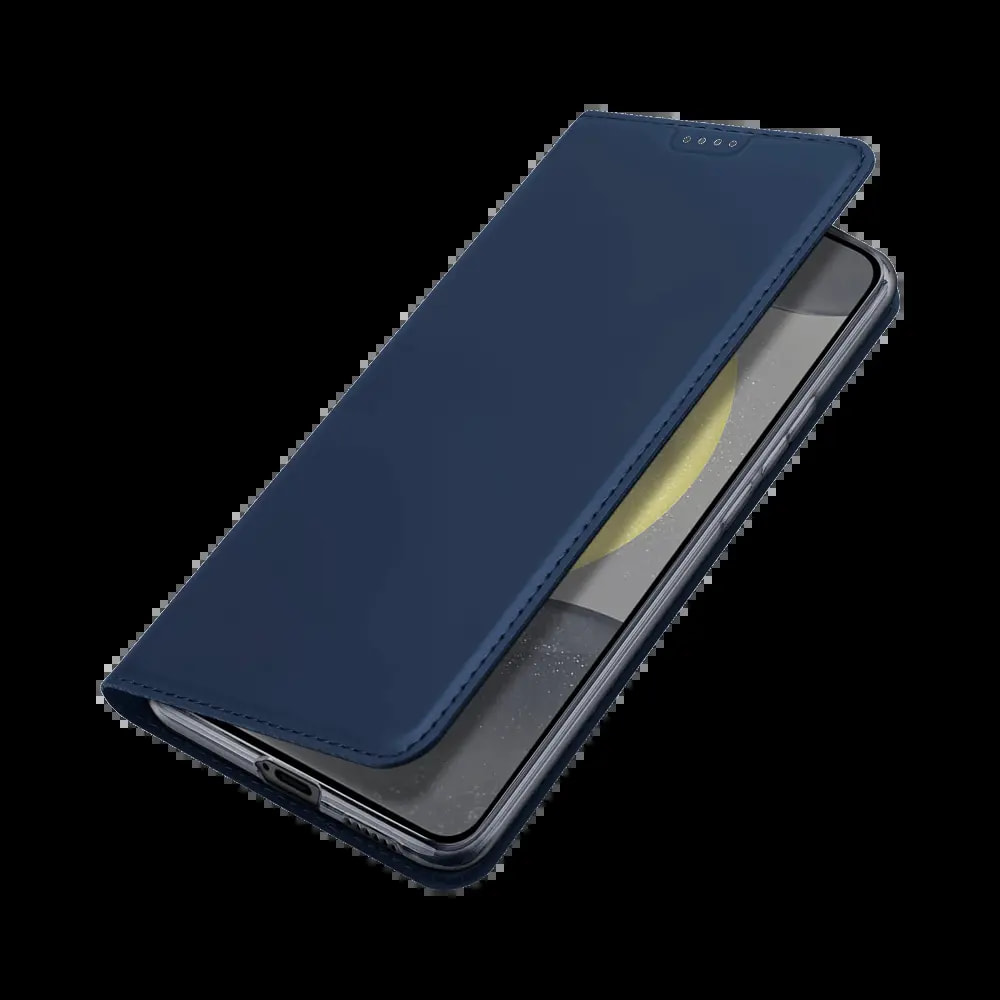 Housse folio Samsung Galaxy S24 5G porte-carte - Dux Ducis Skin Pro Bleu - Vue 3