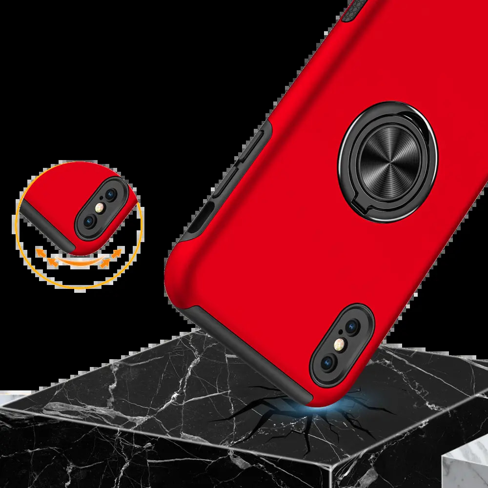 Coque de Protection PROTECT IE013 pour Apple iPhone X/iPhone XS Rouge - Vue 5