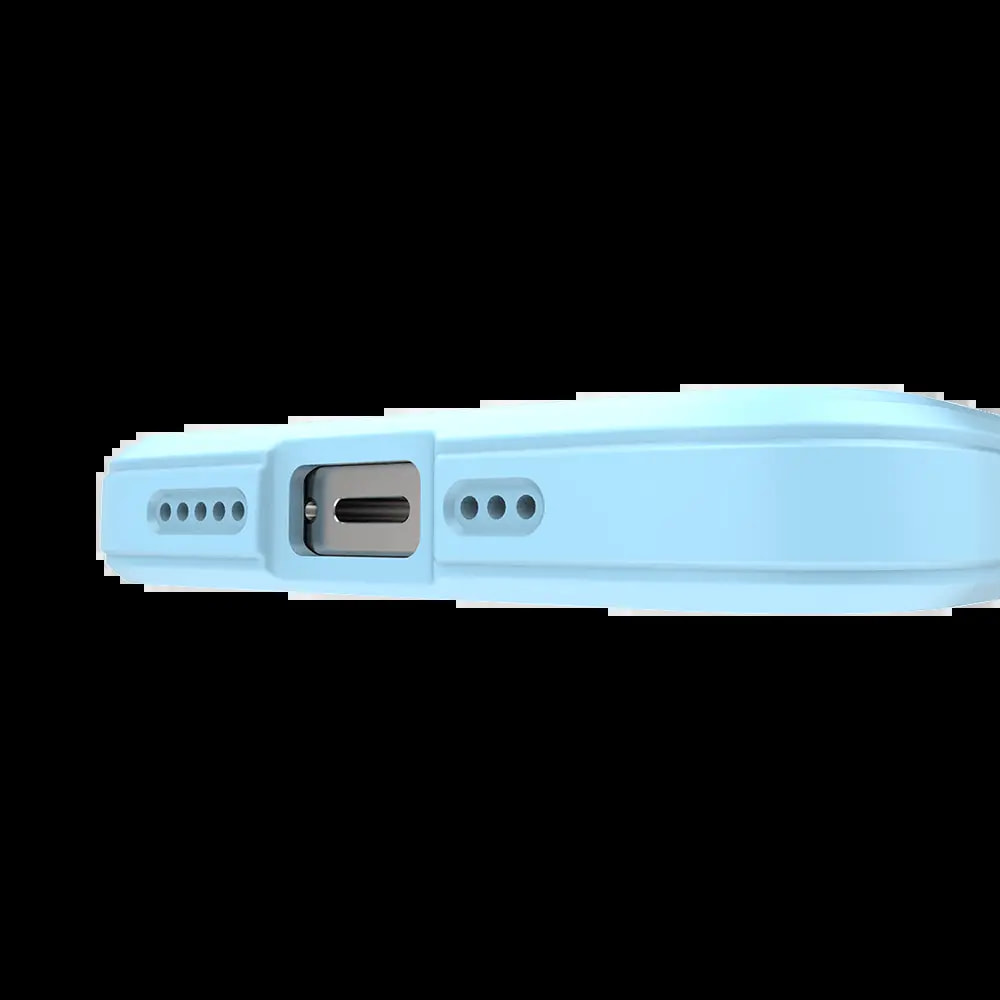Coque de protection antichoc renforcée iPhone 13 - PROTECT IX008 Bleu Clair - Vue 2