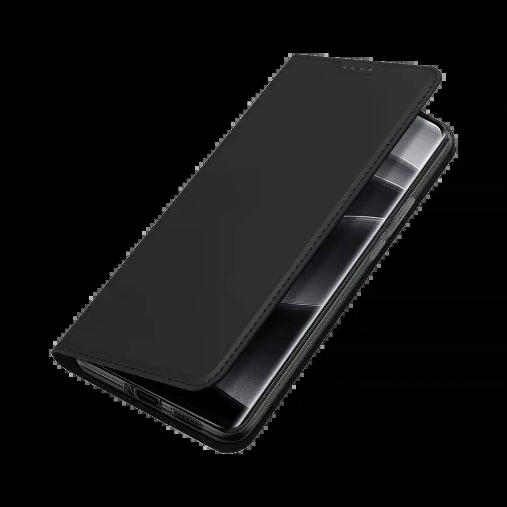 Housse folio Xiaomi Redmi Note 14 Pro+ 5G porte-carte - Dux Ducis Skin Pro Noir - Vue 3