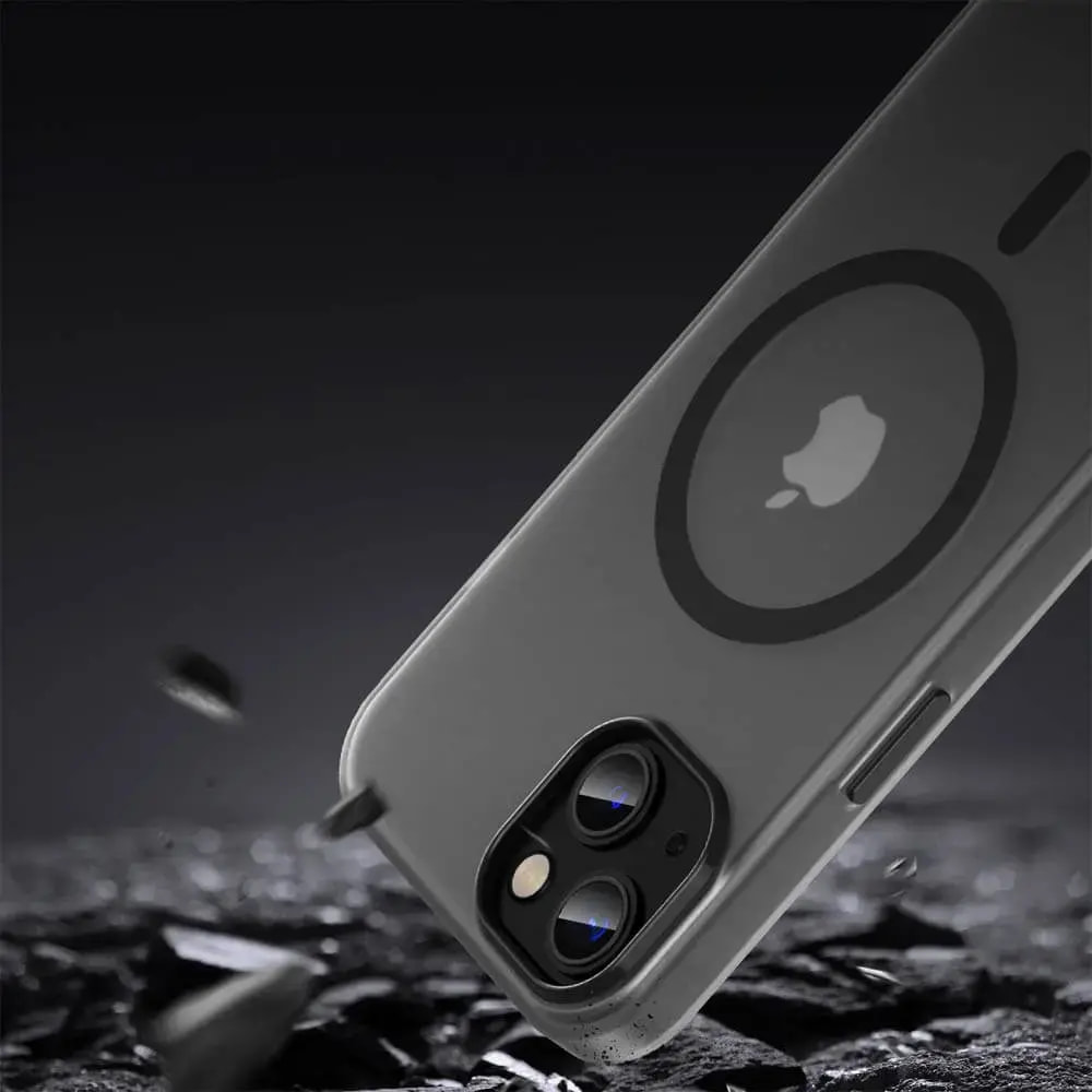 Coque MagSafe bi-matière iPhone 13 - PROTECT MF-006 Noir - Vue 4