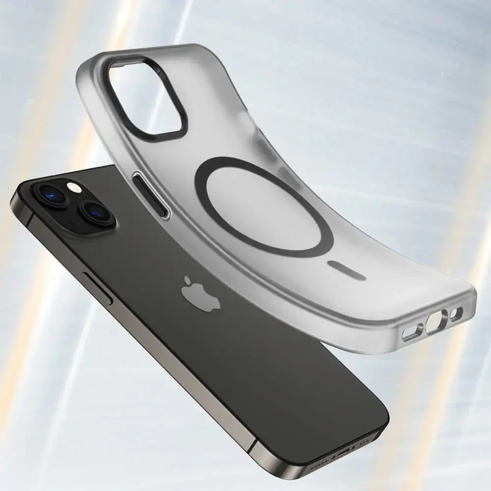 Coque MagSafe bi-matière iPhone 13 - PROTECT MF-006 Noir - Vue 2