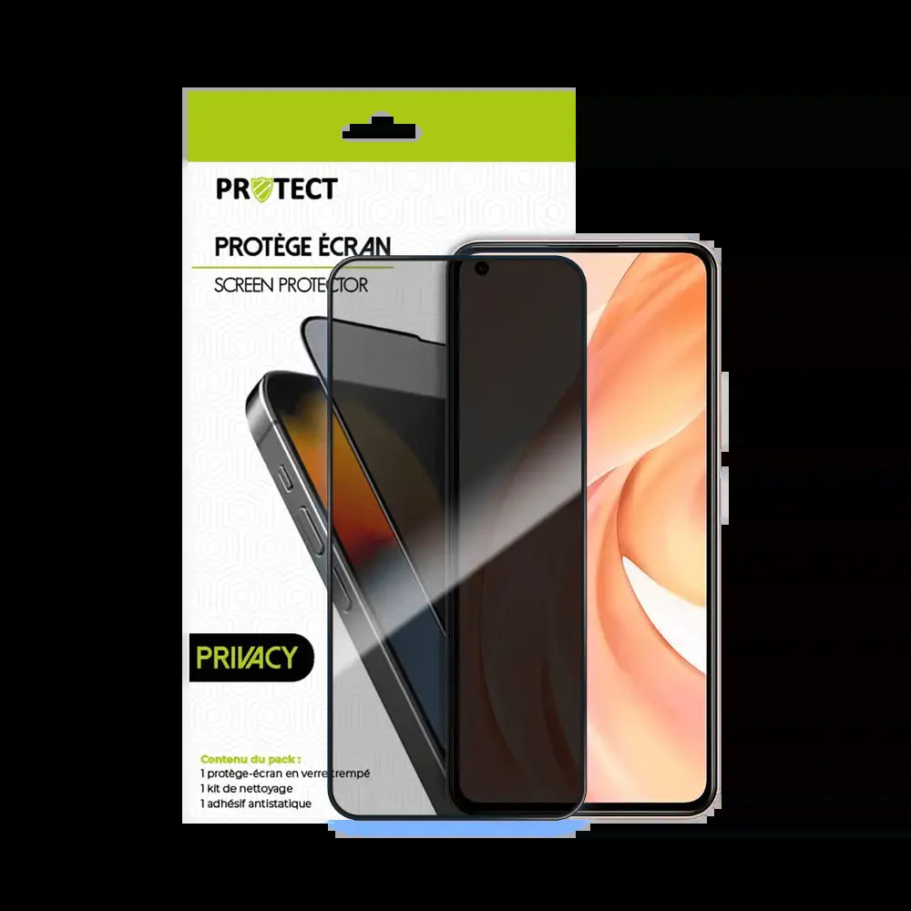 Verre trempé anti-espions Xiaomi Mi 11 Lite 4G protection écran 9H - PROTECT Transparent - Vue 2
