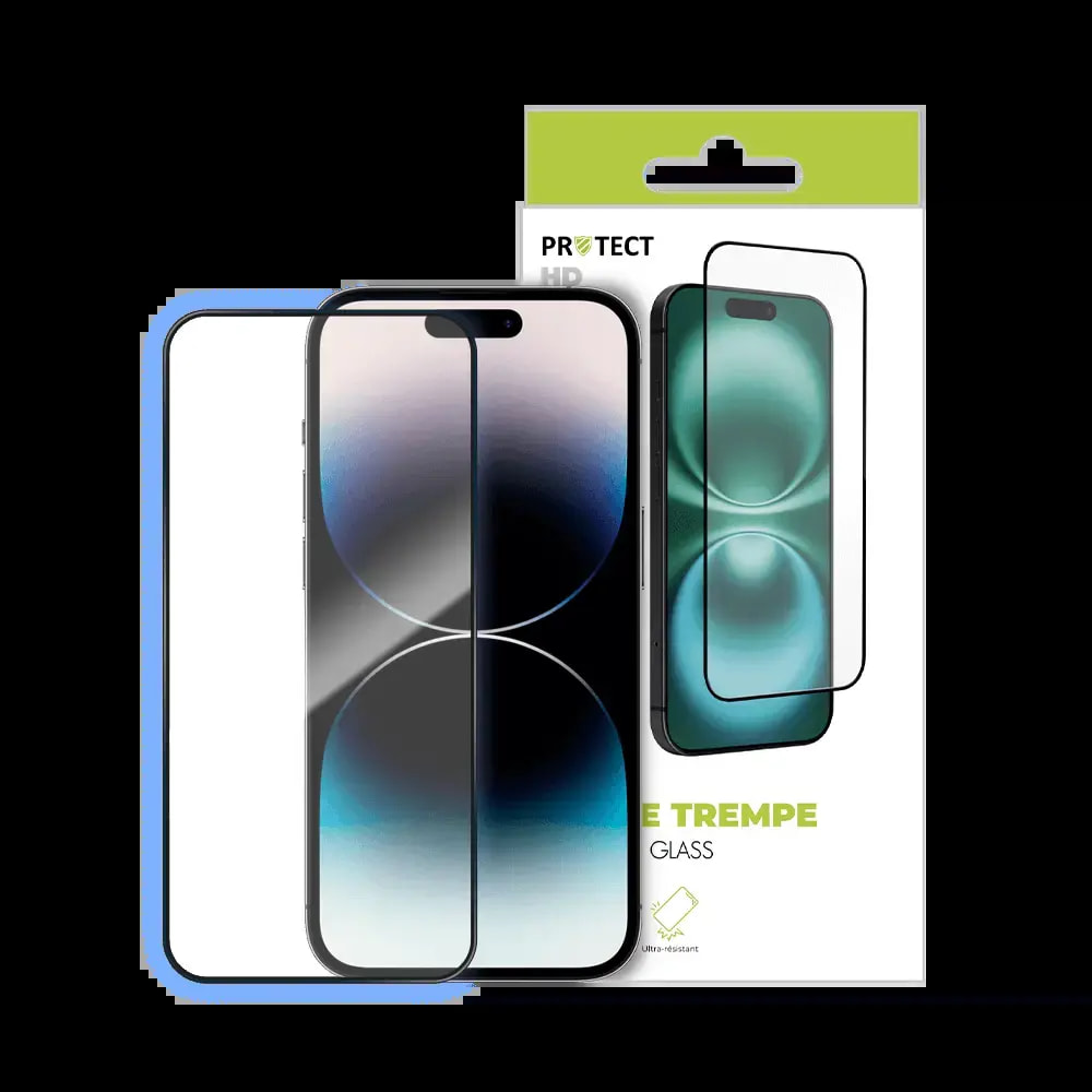 Verre trempé HD iPhone 14 Pro Max protection écran 9H - PROTECT Transparent - Vue 3