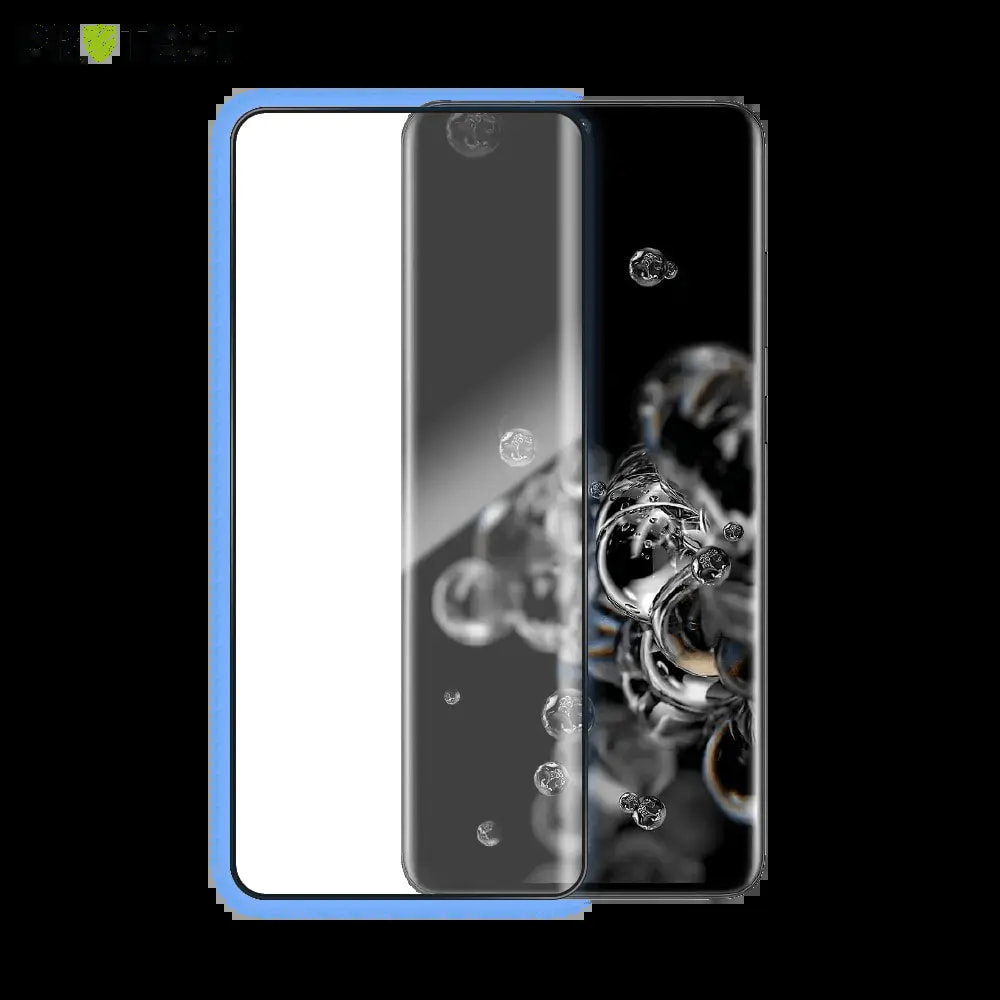 Verre trempé intégral Samsung Galaxy S20 Ultra protection écran 9H - PROTECT Noir