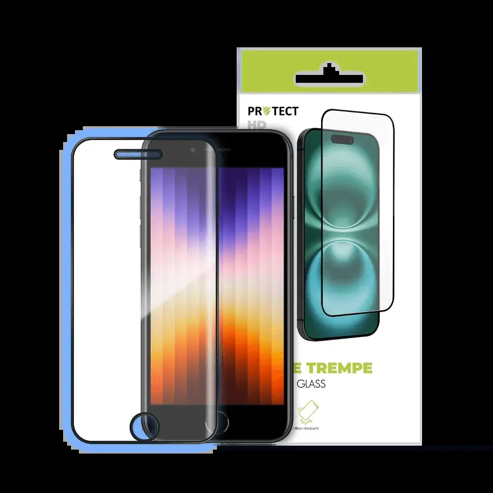 Verre trempé HD iPhone 6 / 6S / 7 / 8 / SE (2nd Gen) / SE (3e Gen) protection écran 9H - PROTECT Transparent - Vue 3